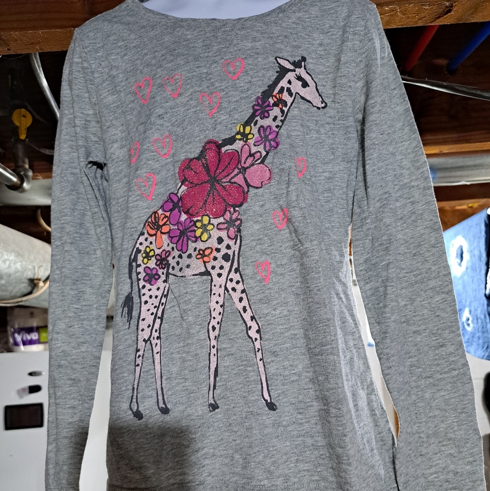 Girls grey long sleeve shirt size medium